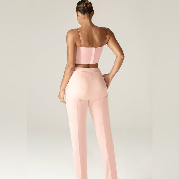 Alieva Cleo tailored straight pants soft pink - Picture 3 of 5